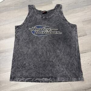 Vintage Harley Davidson Tank Top Shirt Mens X-Large Stone Wash Golden Gate
